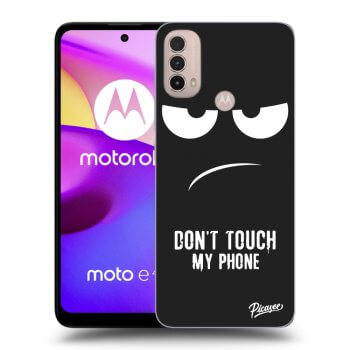 Picasee fekete szilikon tok az alábbi mobiltelefonokra Motorola Moto E40 - Don't Touch My Phone