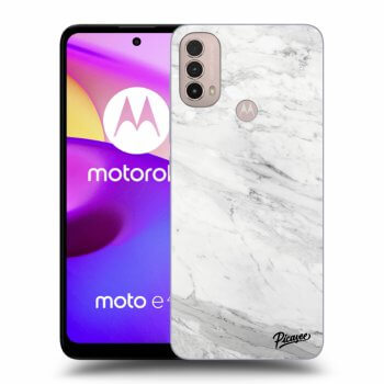 Tok az alábbi mobiltelefonokra Motorola Moto E40 - White marble