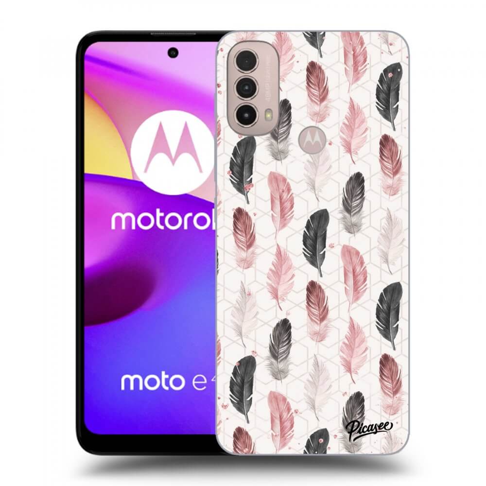 Picasee fekete szilikon tok az alábbi mobiltelefonokra Motorola Moto E40 - Feather 2