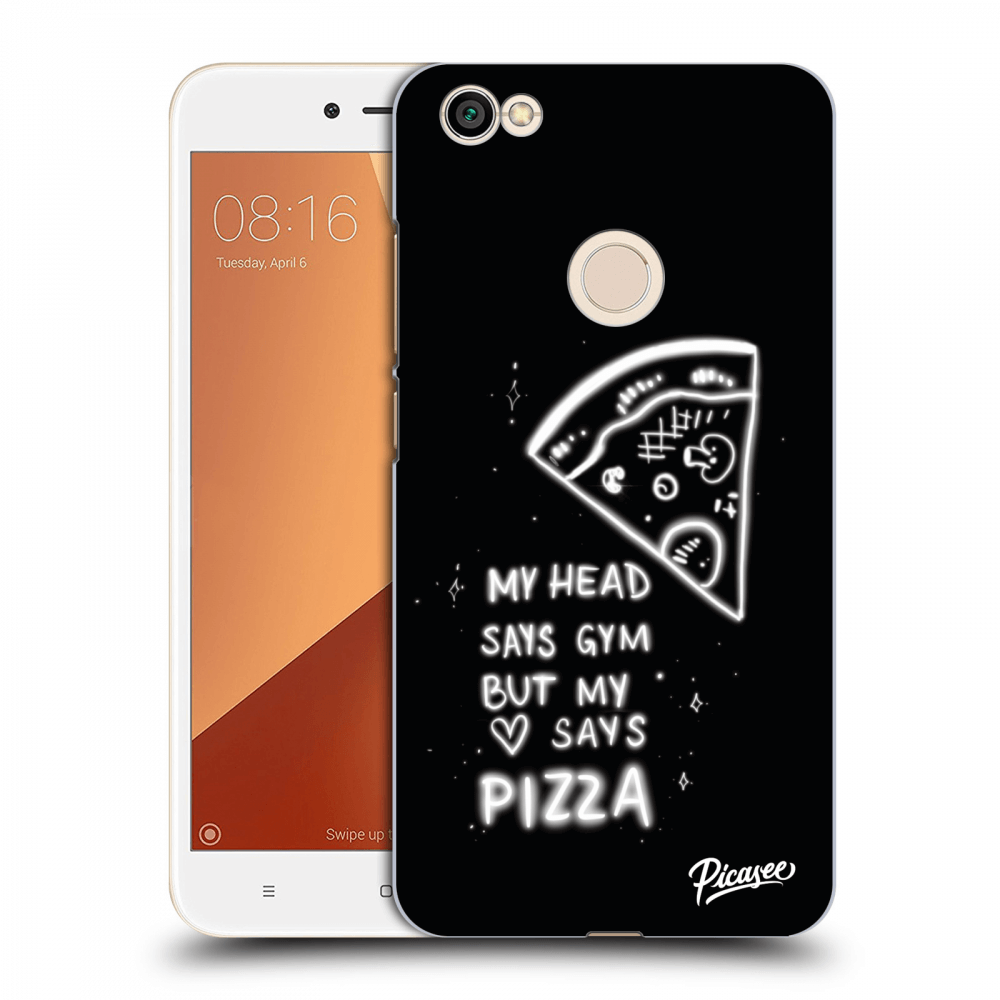Picasee műanyag fekete tok az alábbi mobiltelefonra Xiaomi Redmi Note 5A Global - Pizza