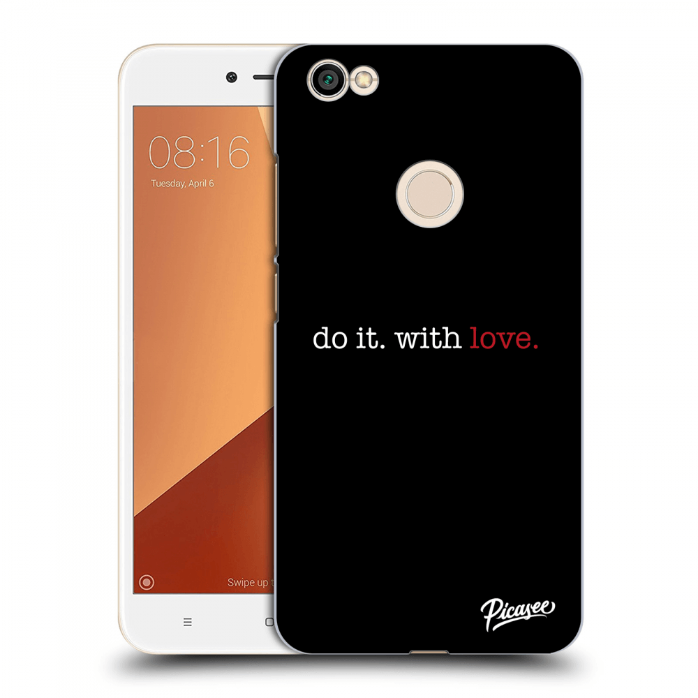 Picasee műanyag fekete tok az alábbi mobiltelefonra Xiaomi Redmi Note 5A Global - Do it. With love.