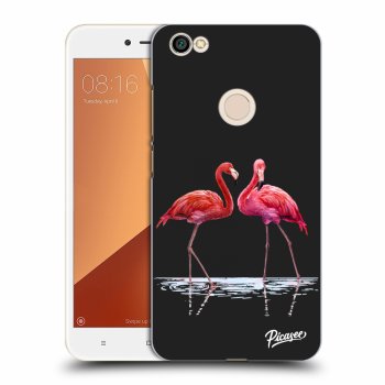 Picasee műanyag fekete tok az alábbi mobiltelefonra Xiaomi Redmi Note 5A Global - Flamingos couple