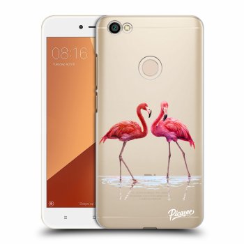 Picasee átlátszó szilikon tok az alábbi mobiltelefonokra Xiaomi Redmi Note 5A Global - Flamingos couple