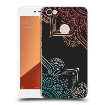 Picasee műanyag fekete tok az alábbi mobiltelefonra Xiaomi Redmi Note 5A Global - Flowers pattern