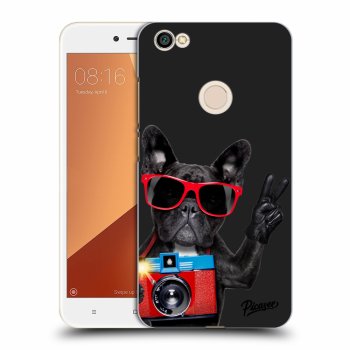 Picasee műanyag fekete tok az alábbi mobiltelefonra Xiaomi Redmi Note 5A Global - French Bulldog