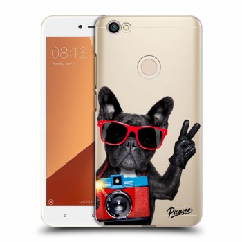 Picasee átlátszó szilikon tok az alábbi mobiltelefonokra Xiaomi Redmi Note 5A Global - French Bulldog