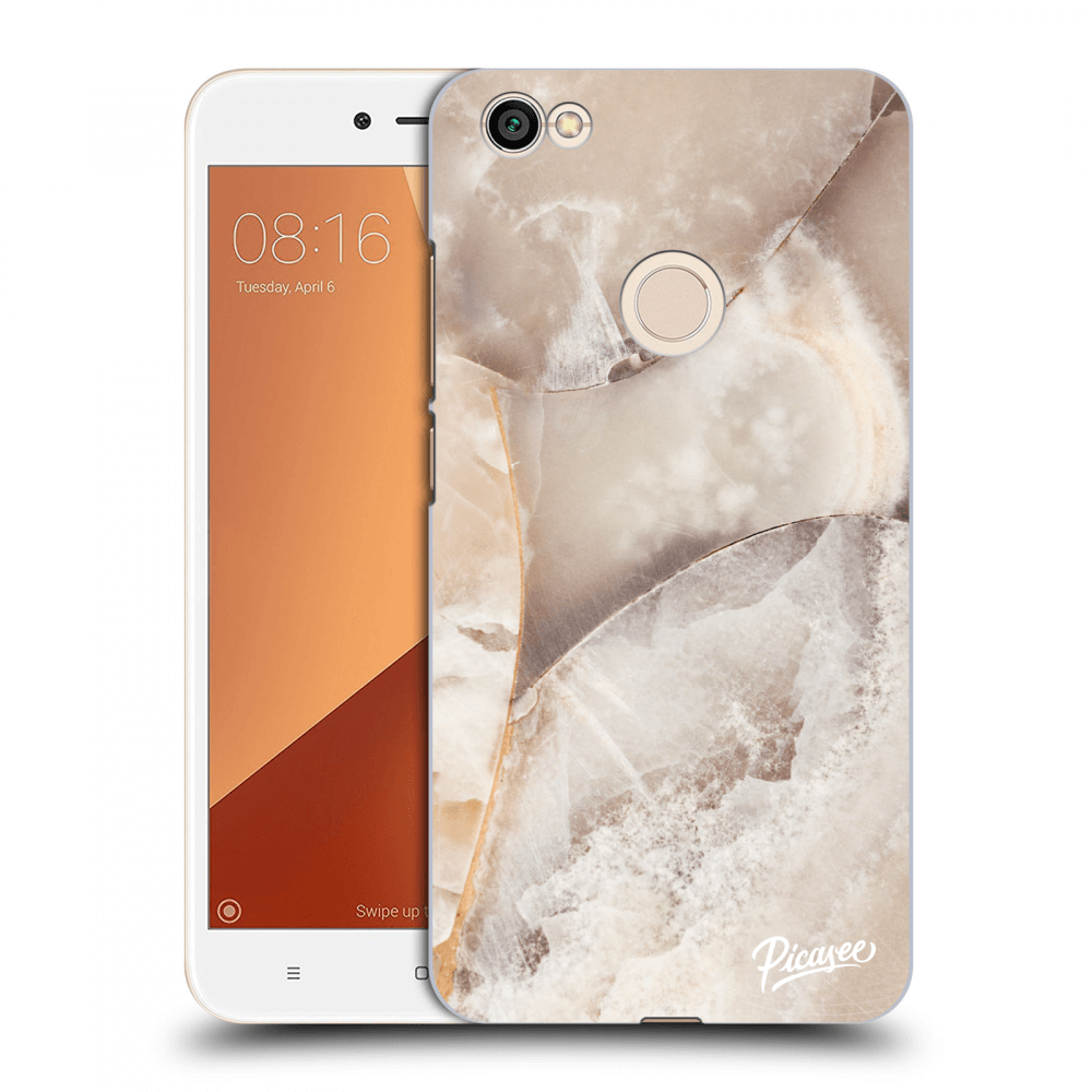 Picasee átlátszó szilikon tok az alábbi mobiltelefonokra Xiaomi Redmi Note 5A Global - Cream marble