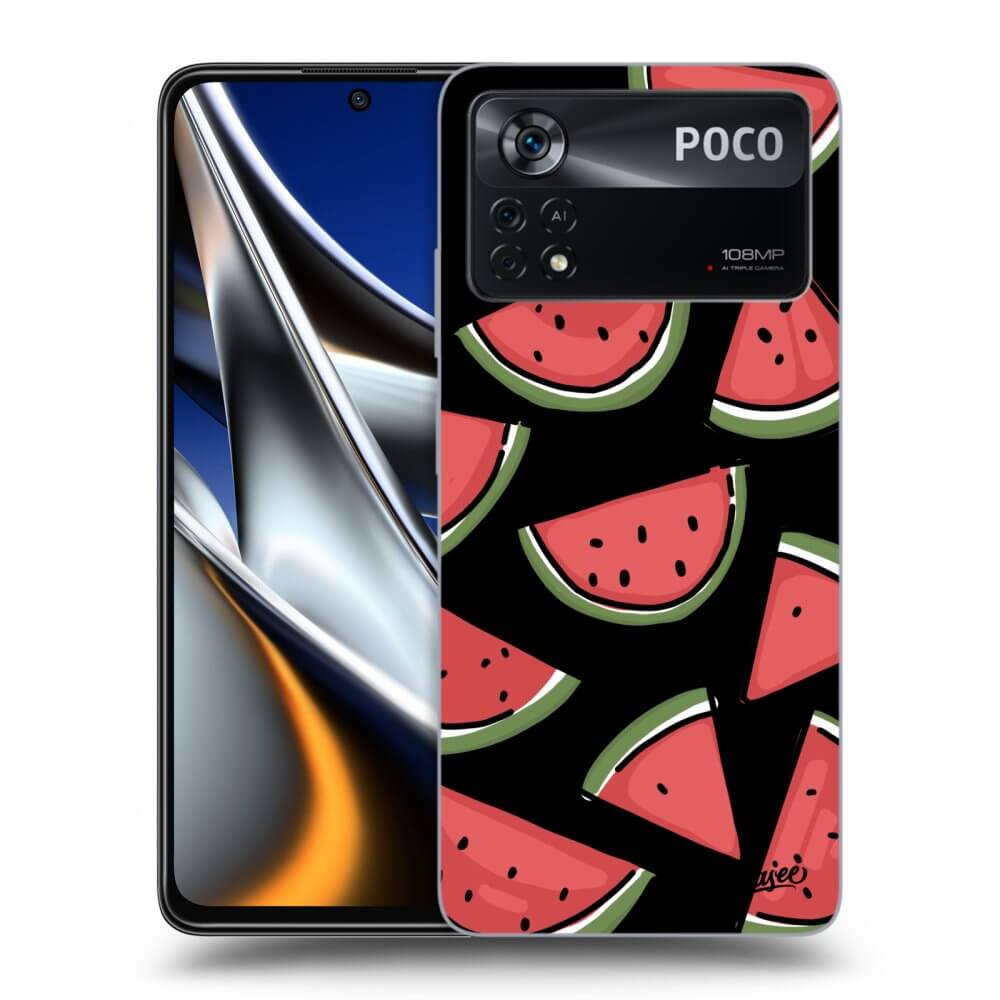 Picasee fekete szilikon tok az alábbi mobiltelefonokra Xiaomi Poco M4 Pro - Melone