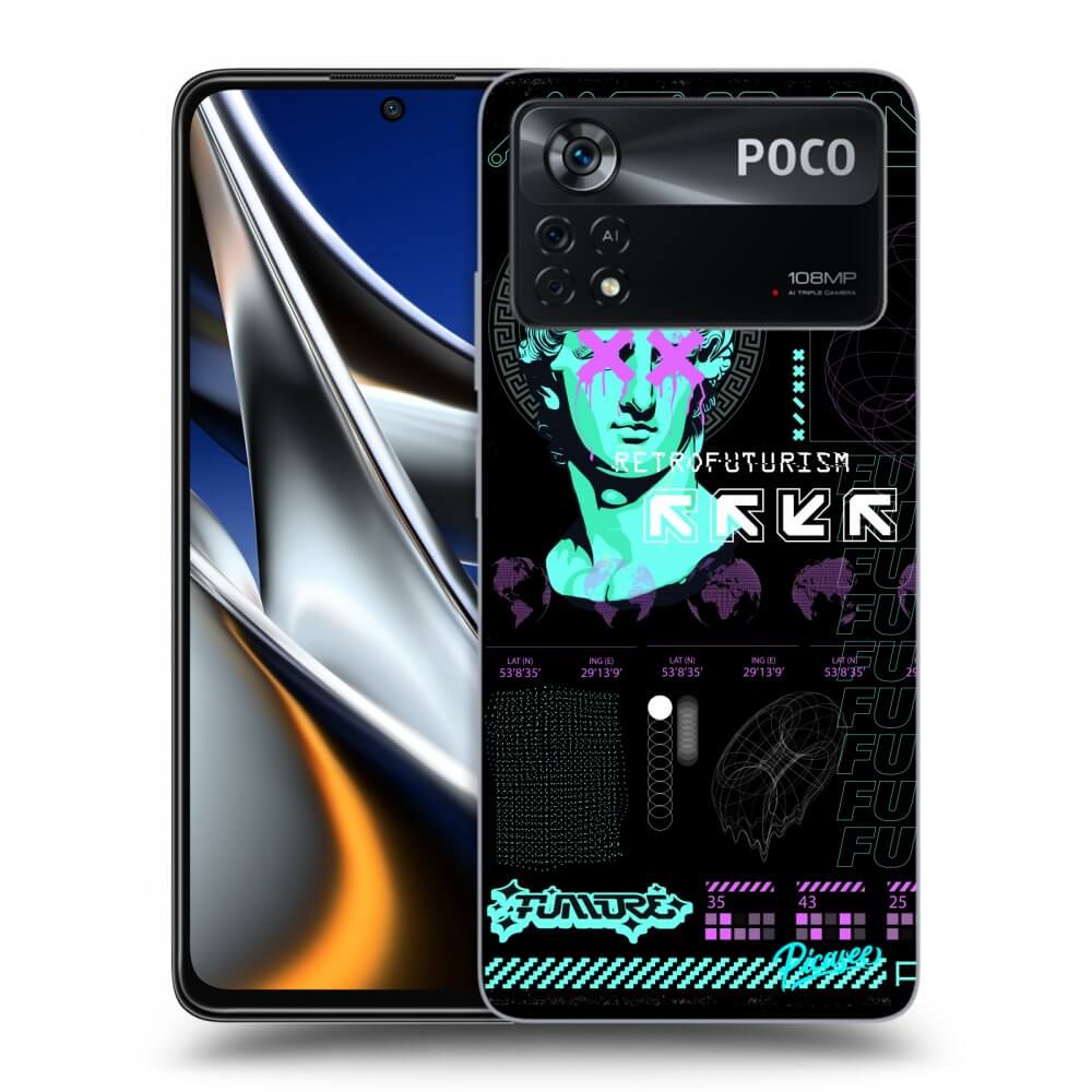 Picasee fekete szilikon tok az alábbi mobiltelefonokra Xiaomi Poco M4 Pro - RETRO