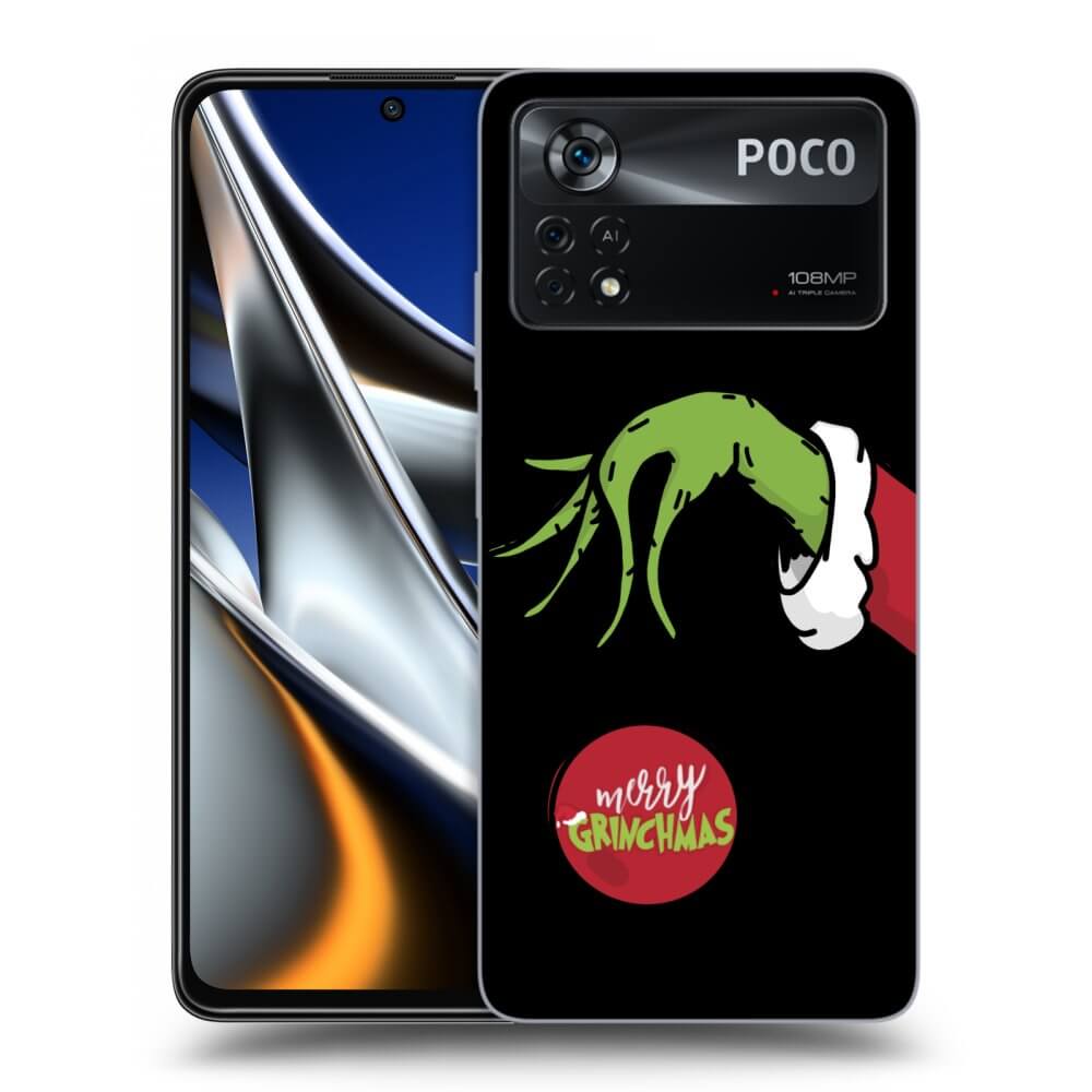 Picasee fekete szilikon tok az alábbi mobiltelefonokra Xiaomi Poco M4 Pro - Grinch