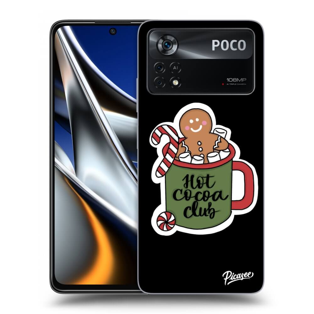 Picasee fekete szilikon tok az alábbi mobiltelefonokra Xiaomi Poco M4 Pro - Hot Cocoa Club