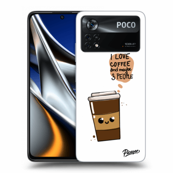 Szilikon tok erre a típusra Xiaomi Poco M4 Pro - Cute coffee