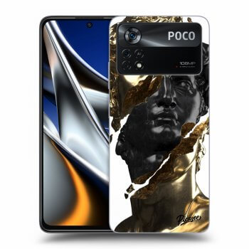 Szilikon tok erre a típusra Xiaomi Poco M4 Pro - Gold - Black