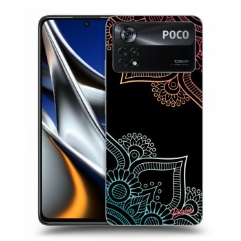 Szilikon tok erre a típusra Xiaomi Poco M4 Pro - Flowers pattern