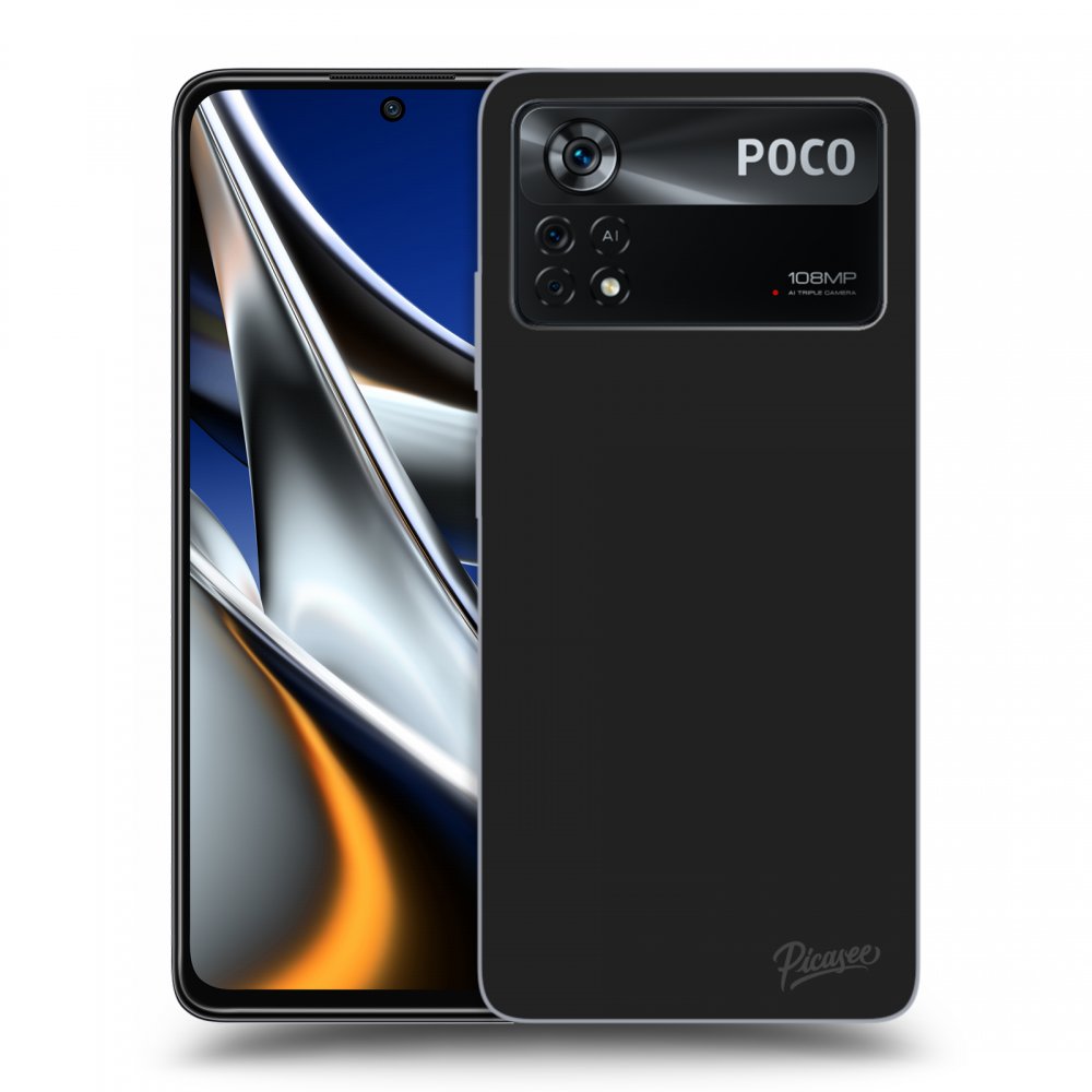 Picasee fekete szilikon tok az alábbi mobiltelefonokra Xiaomi Poco M4 Pro - Clear