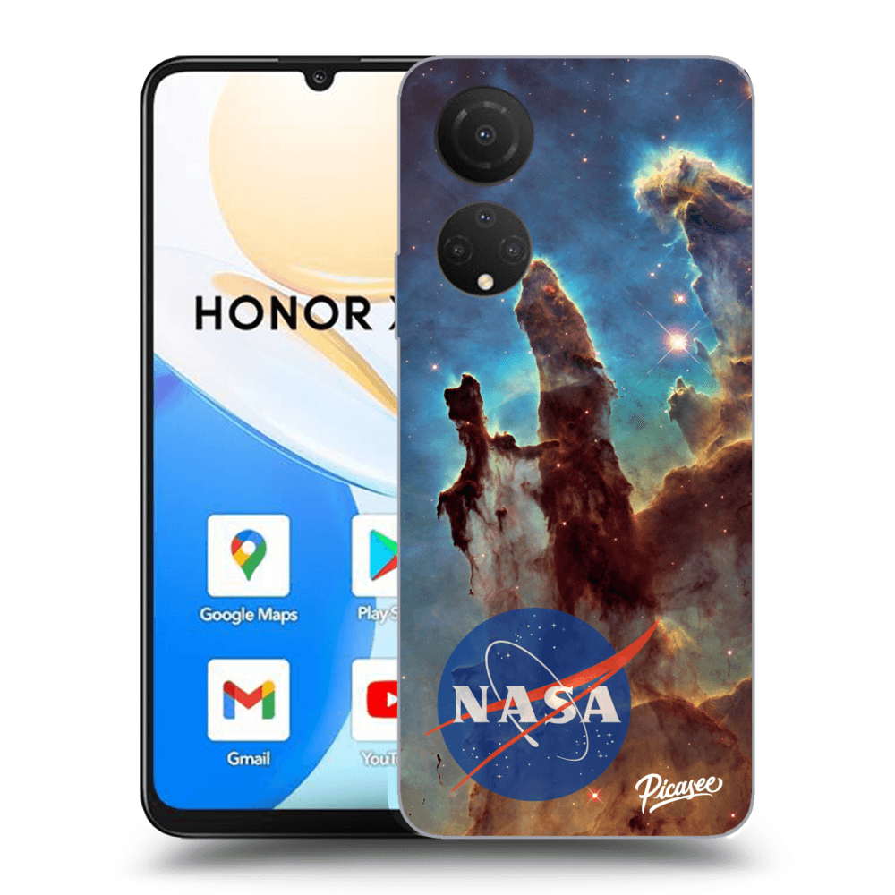Picasee átlátszó szilikon tok az alábbi mobiltelefonokra Honor X7 - Eagle Nebula
