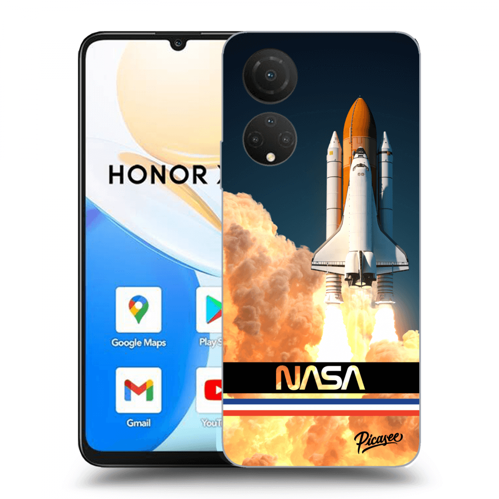 Picasee átlátszó szilikon tok az alábbi mobiltelefonokra Honor X7 - Space Shuttle