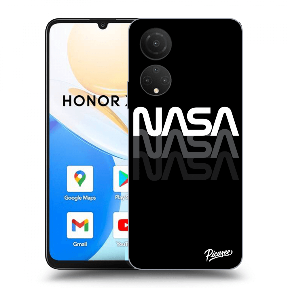 Picasee fekete szilikon tok az alábbi mobiltelefonokra Honor X7 - NASA Triple