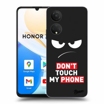 Picasee fekete szilikon tok az alábbi mobiltelefonokra Honor X7 - Angry Eyes - Transparent