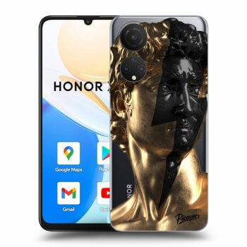 Picasee átlátszó szilikon tok az alábbi mobiltelefonokra Honor X7 - Wildfire - Gold