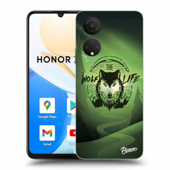 Picasee fekete szilikon tok az alábbi mobiltelefonokra Honor X7 - Wolf life