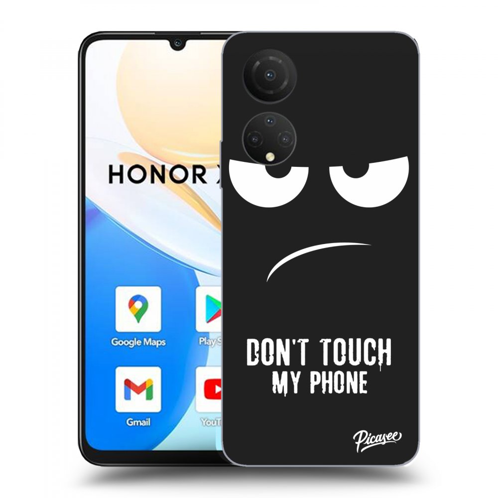Picasee fekete szilikon tok az alábbi mobiltelefonokra Honor X7 - Don't Touch My Phone