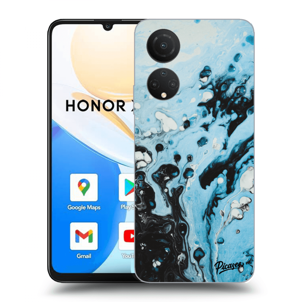 Picasee fekete szilikon tok az alábbi mobiltelefonokra Honor X7 - Organic blue
