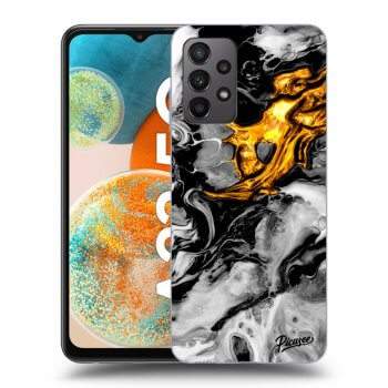 Szilikon tok erre a típusra Samsung Galaxy A23 - Black Gold 2