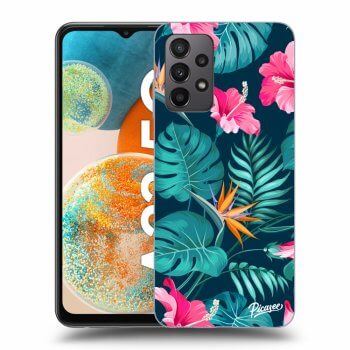 Szilikon tok erre a típusra Samsung Galaxy A23 A235F 4G - Pink Monstera