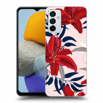 Szilikon tok erre a típusra Samsung Galaxy M23 5G - Red Lily