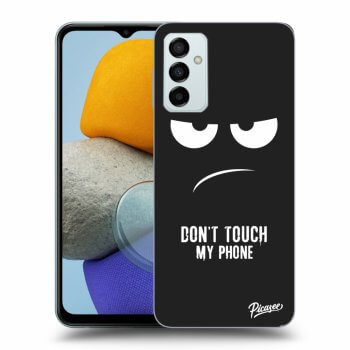 Picasee fekete szilikon tok az alábbi mobiltelefonokra Samsung Galaxy M23 5G - Don't Touch My Phone