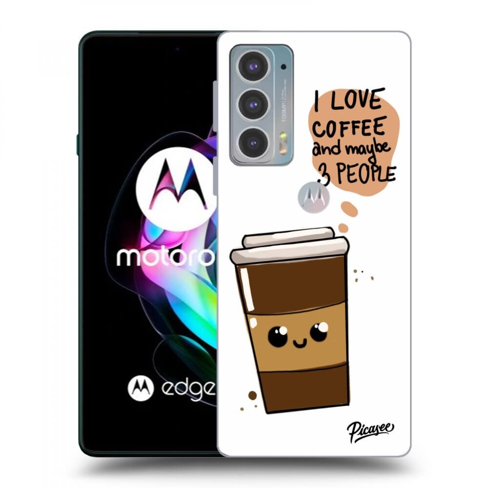 Picasee fekete szilikon tok az alábbi mobiltelefonokra Motorola Edge 20 - Cute coffee