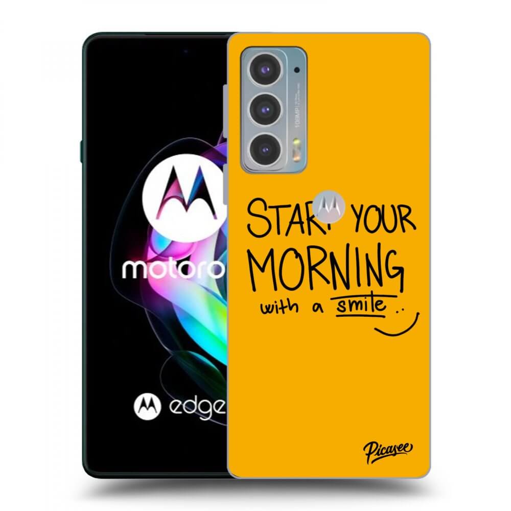 Picasee átlátszó szilikon tok az alábbi mobiltelefonokra Motorola Edge 20 - Smile