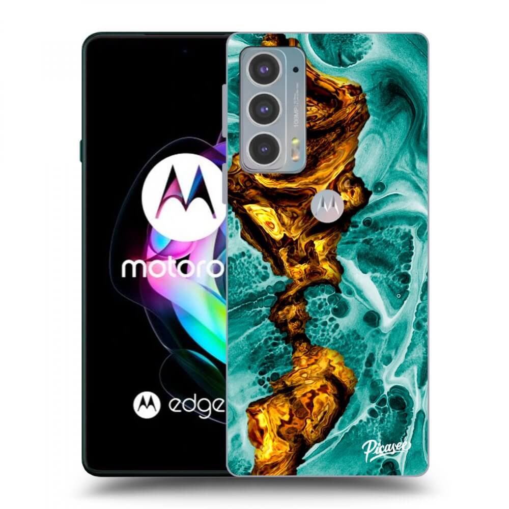 Picasee átlátszó szilikon tok az alábbi mobiltelefonokra Motorola Edge 20 - Goldsky