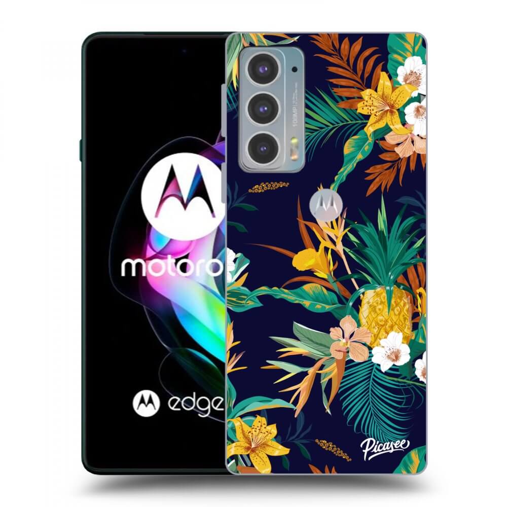 Picasee fekete szilikon tok az alábbi mobiltelefonokra Motorola Edge 20 - Pineapple Color