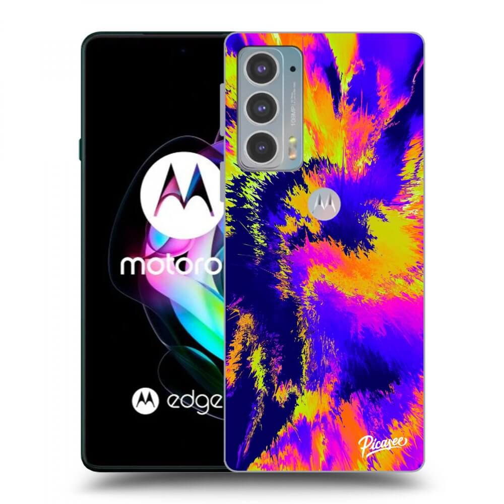 Picasee fekete szilikon tok az alábbi mobiltelefonokra Motorola Edge 20 - Burn