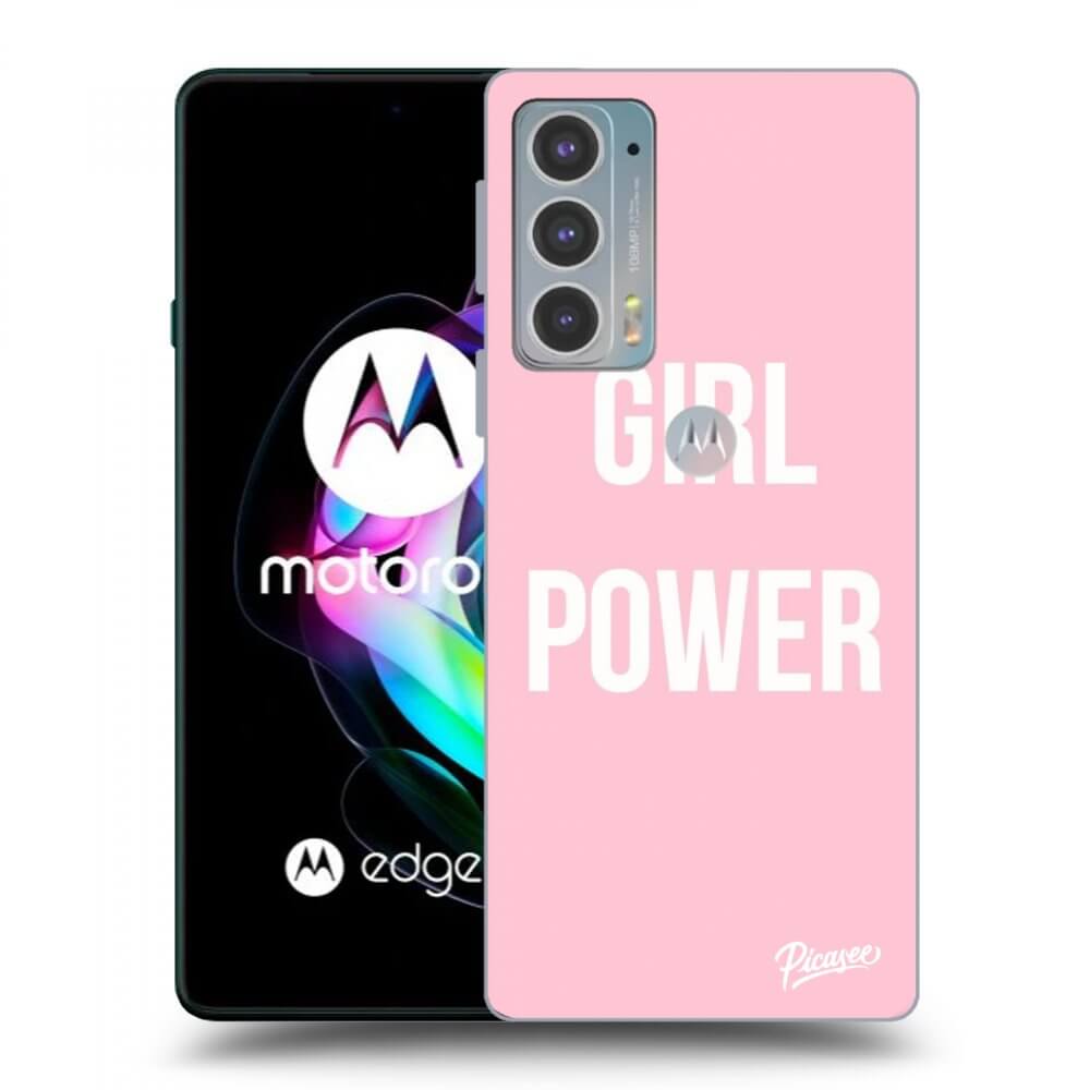 Picasee fekete szilikon tok az alábbi mobiltelefonokra Motorola Edge 20 - Girl power