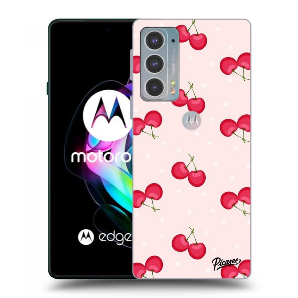Picasee fekete szilikon tok az alábbi mobiltelefonokra Motorola Edge 20 - Cherries