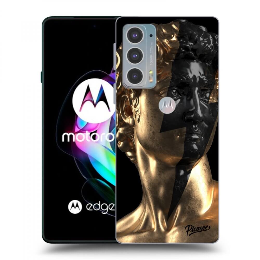 Picasee fekete szilikon tok az alábbi mobiltelefonokra Motorola Edge 20 - Wildfire - Gold