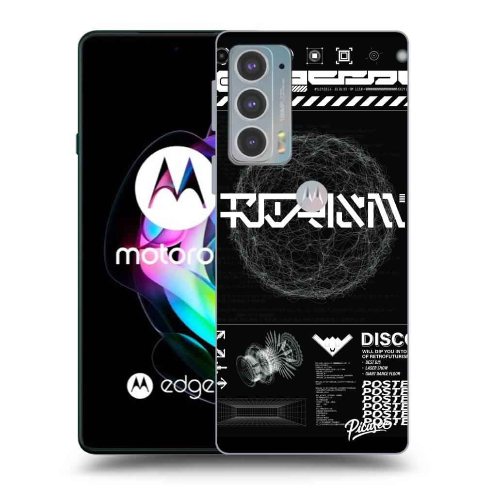Picasee fekete szilikon tok az alábbi mobiltelefonokra Motorola Edge 20 - BLACK DISCO