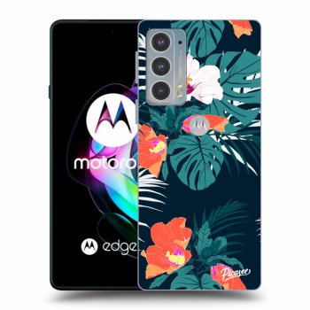 Picasee fekete szilikon tok az alábbi mobiltelefonokra Motorola Edge 20 - Monstera Color