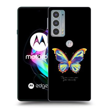 Picasee fekete szilikon tok az alábbi mobiltelefonokra Motorola Edge 20 - Diamanty Black