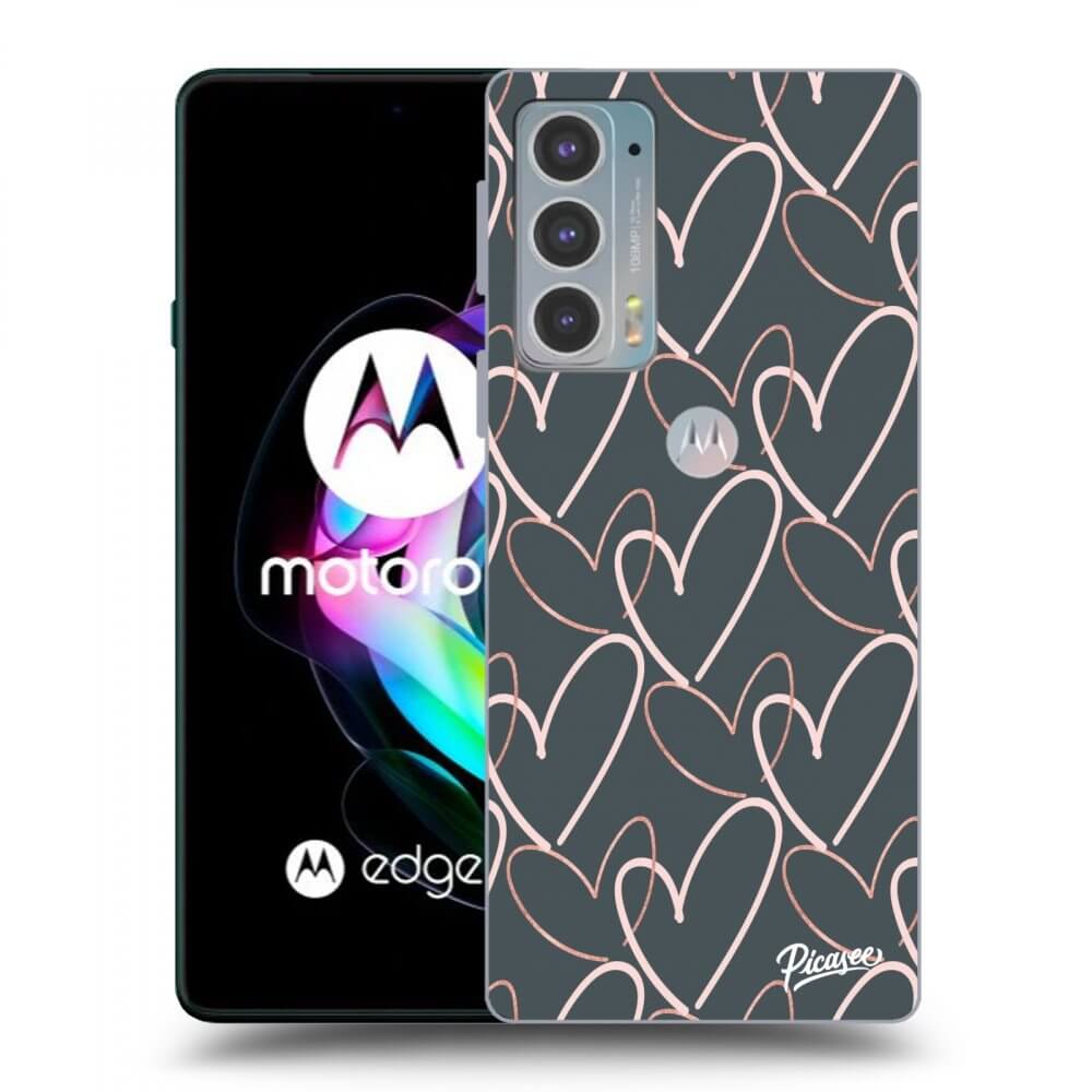 Picasee átlátszó szilikon tok az alábbi mobiltelefonokra Motorola Edge 20 - Lots of love