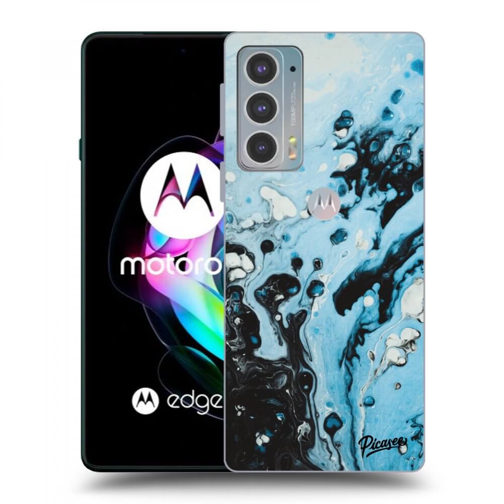 Picasee fekete szilikon tok az alábbi mobiltelefonokra Motorola Edge 20 - Organic blue