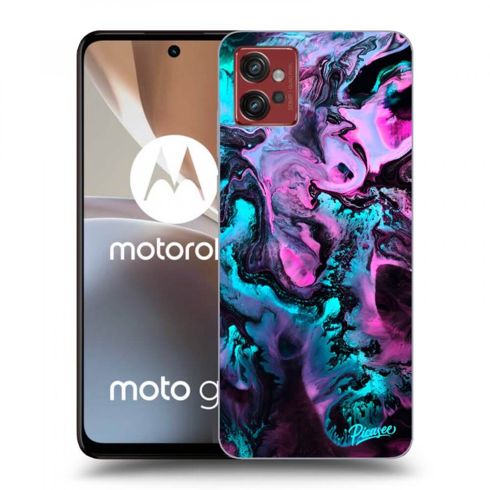 Picasee fekete szilikon tok az alábbi mobiltelefonokra Motorola Moto G32 - Lean