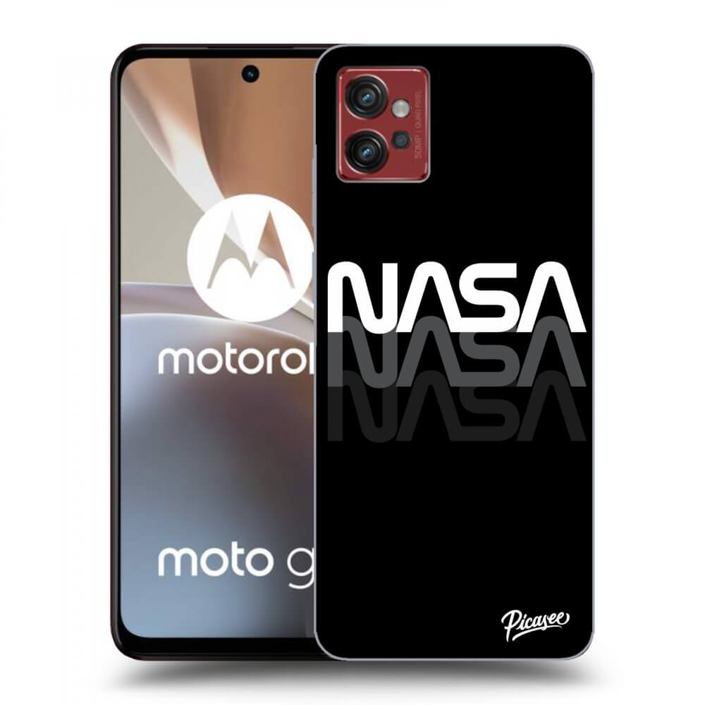 Picasee fekete szilikon tok az alábbi mobiltelefonokra Motorola Moto G32 - NASA Triple