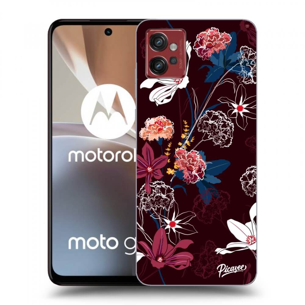 Picasee fekete szilikon tok az alábbi mobiltelefonokra Motorola Moto G32 - Dark Meadow