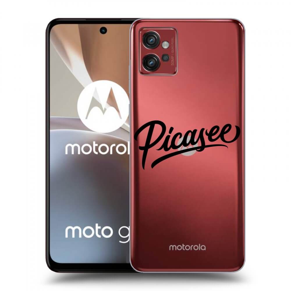 Picasee átlátszó szilikon tok az alábbi mobiltelefonokra Motorola Moto G32 - Picasee - black