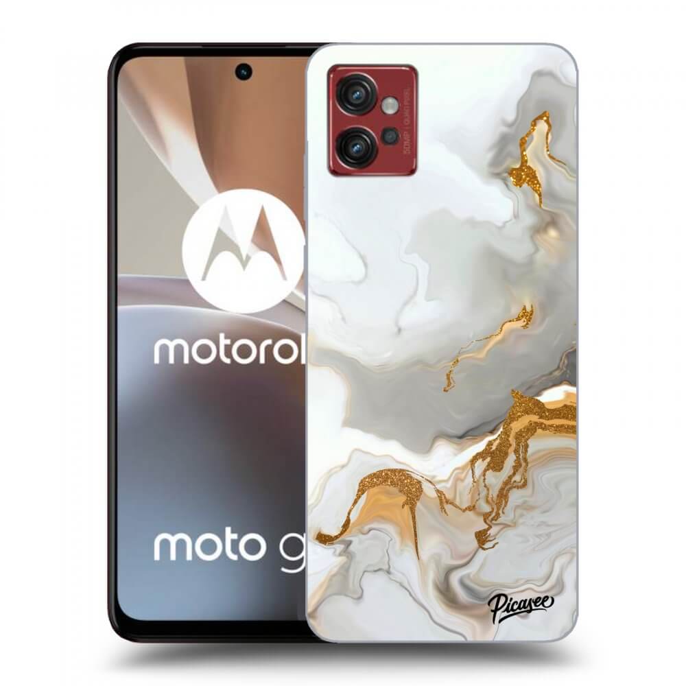 Picasee fekete szilikon tok az alábbi mobiltelefonokra Motorola Moto G32 - Her