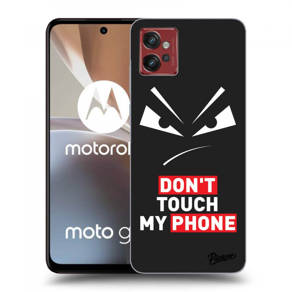 Picasee fekete szilikon tok az alábbi mobiltelefonokra Motorola Moto G32 - Evil Eye - Transparent
